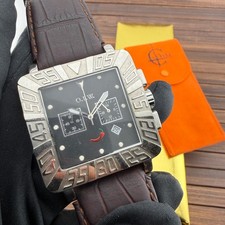 Orologio O.I.W. Officine Italiane Acciaio 43mm Crono Quartz NOS New Old Stock