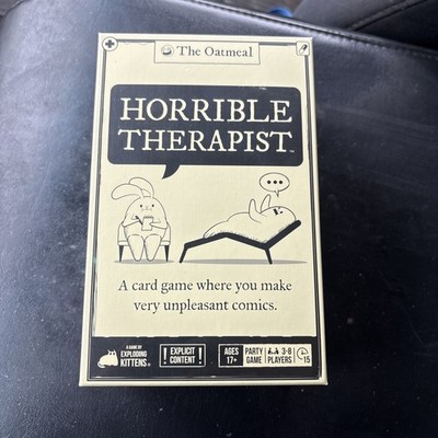 Horrible Therapist Adult Party Game Ages 17+ Mature Humor Card Game New Sealed!