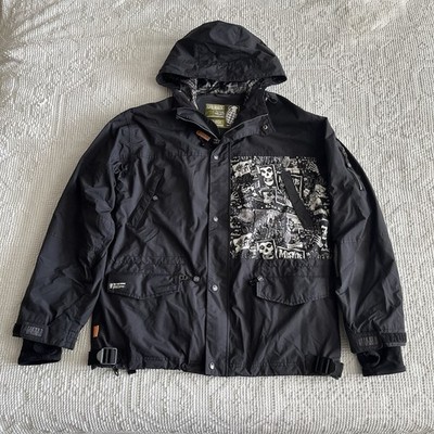 Grenade Fatigue Project Misfits Jacket Size Large Black 2007/08 Snowboard RARE