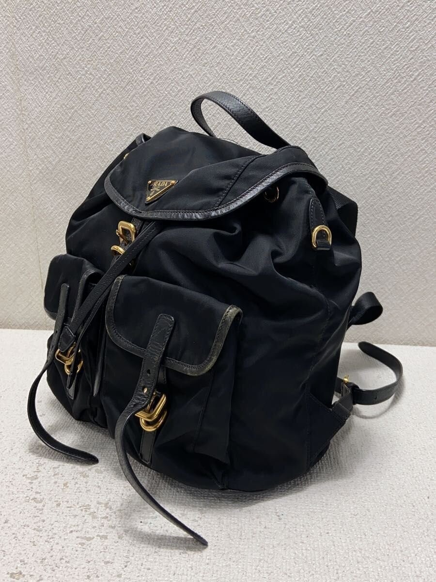 PRADA Backpack Polyester BLK Solid 250112-2 - image 2