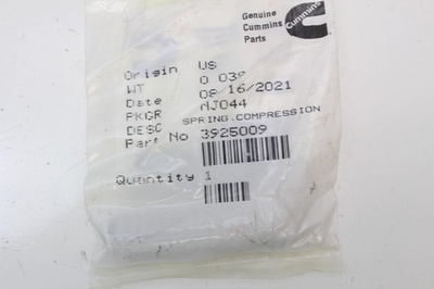 #ad #ad Original Spring for Plunger Pressure Regulator for Cummins 4bt 6bt 5.9 3925009 $19.95