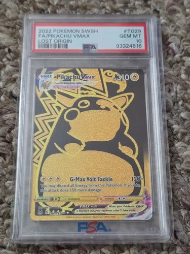 Pokemon Sword & Shield 2022 Lost Origin Pikachu VMAX TG29/TG30 PSA 10 Gem Mint