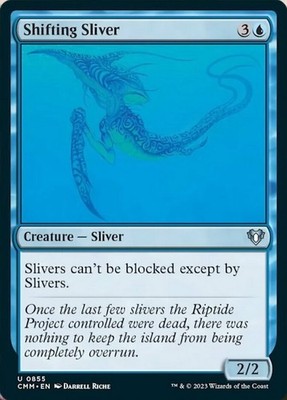 Light Play x 1 Shifting Sliver Commander Masters