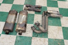 99-04 F150 Lightning 5.4l Motor Dual Muffler Bassani Side Exit Exhaust System Oe