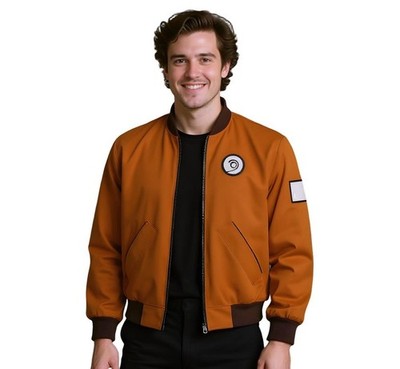 Kim Unisex Disco Elysium Orange Jacket Kitsuragi Bomber Pilot Jacket Aerostatic