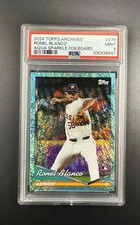 2024 TOPPS ARCHIVES AQUA FOIL  /75 #279 RONEL BLANCO ROOKIE RC PSA 9