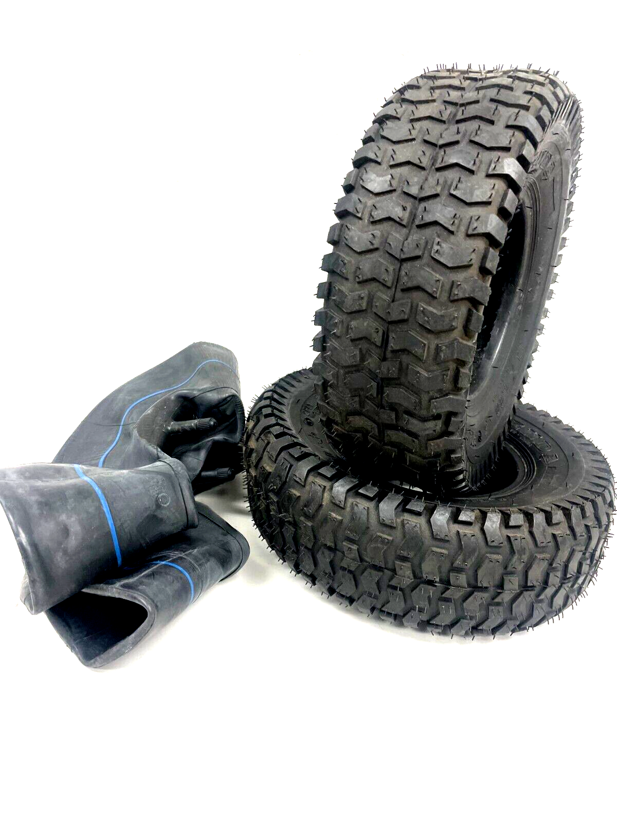 2) 11x4.00-4 11x400-4 11/4.00-4 Turf Lawn Mower Go Kart Turf TIRES TUBELESS 4PR