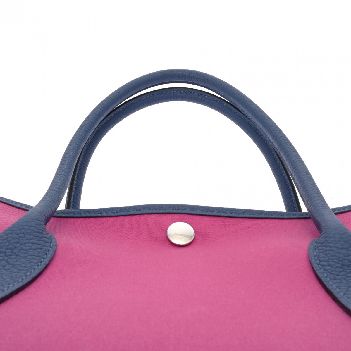 Hermes Garden Party Pm Magnolia/Blue Brighton C Engraved