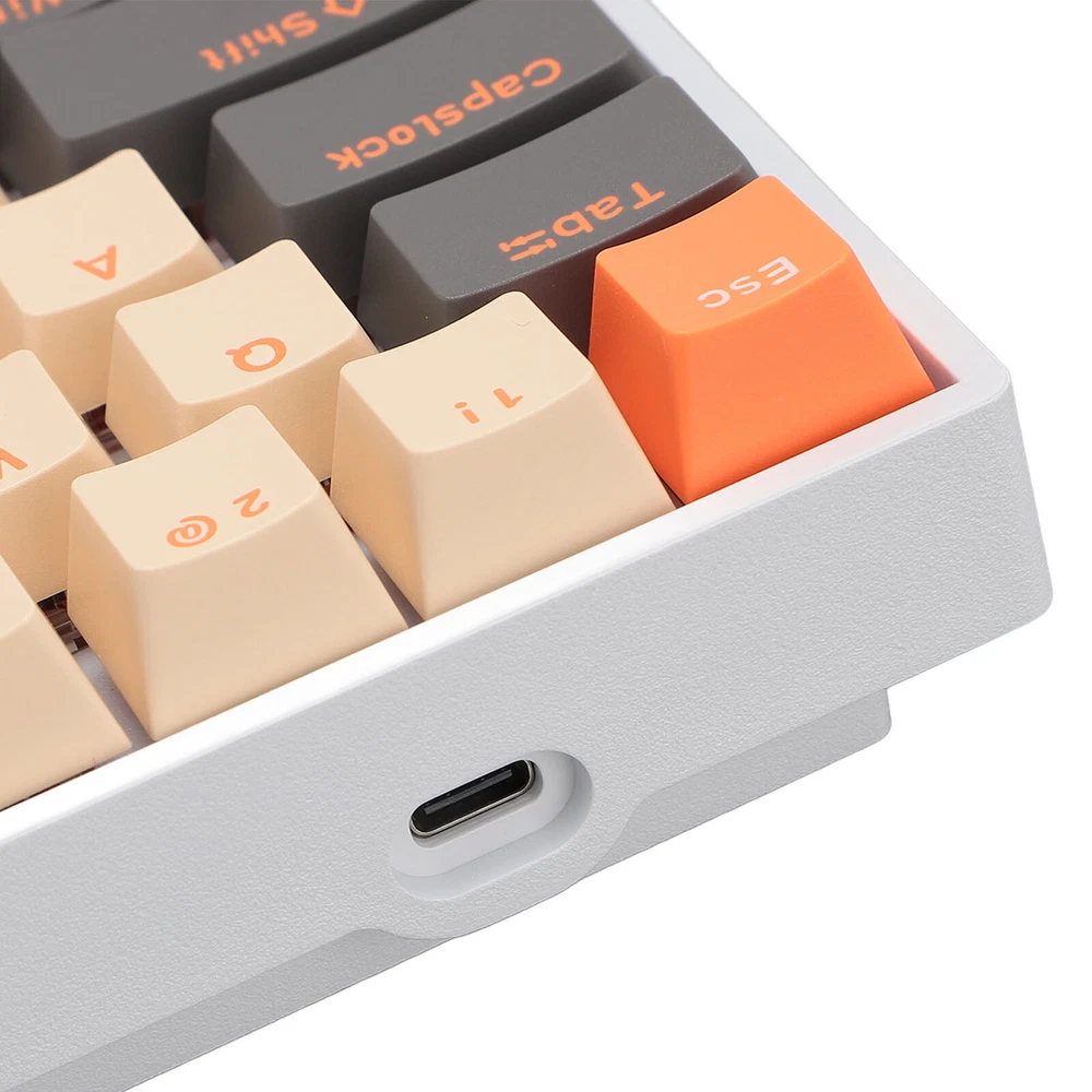 61-Key RGB Mechanical Keyboard with Wireless 3-Mode Connectivity