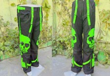 Men Gothic Trousers Green Skull Trouser Pant Punk Dark Pant Men Gothic