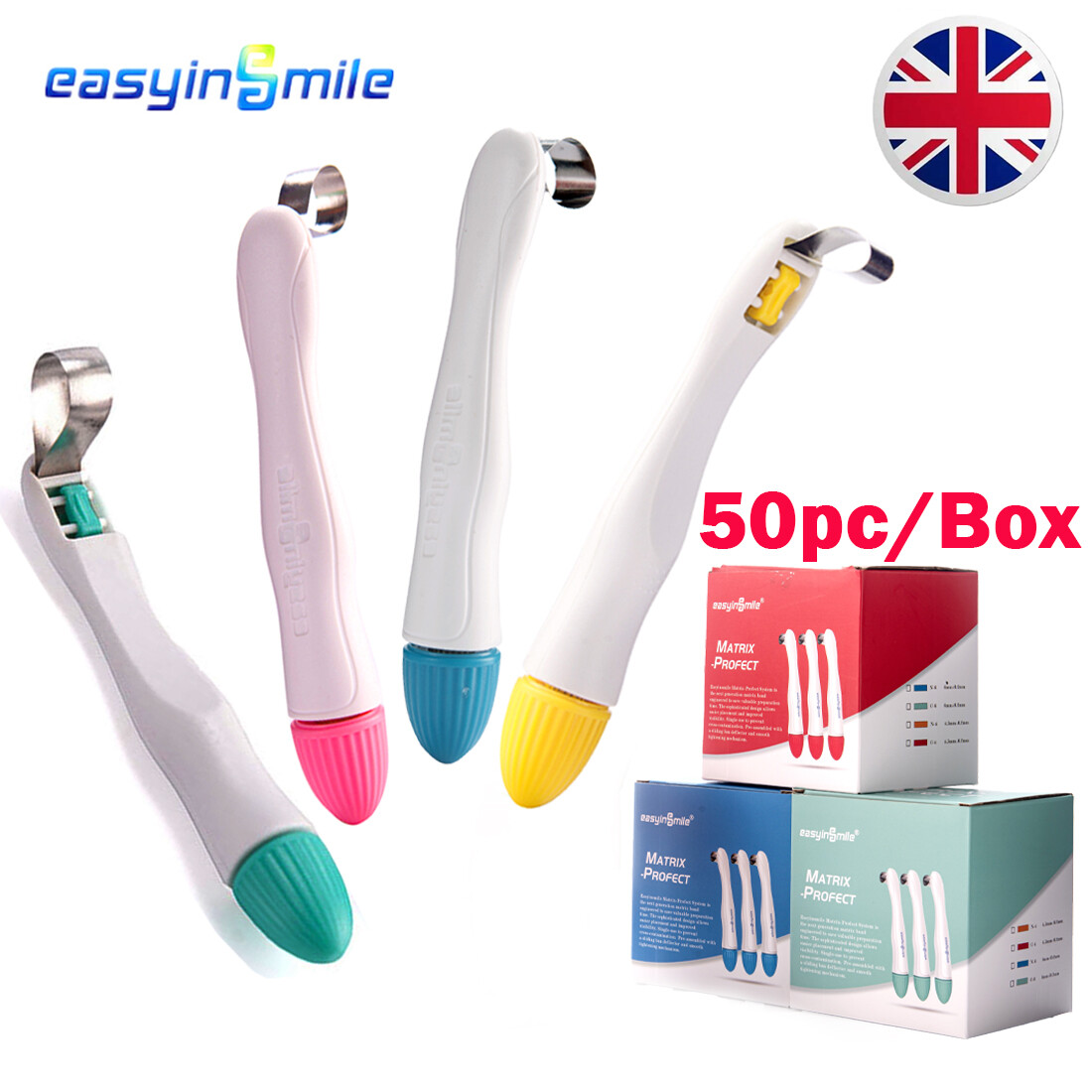 Single Use Matrix Bands Dental Matrix Band Set - 50 PCS Curved Molar ...