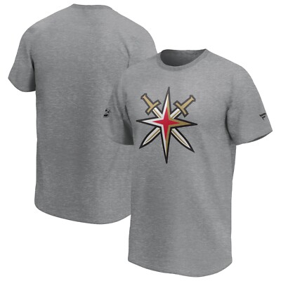 NHL T-Shirt Las Vegas Golden Knights Mid Essential Secondary Logo Graphic grau