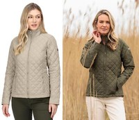 Regatta Womens Charleigh Water Repellent Insulated Coat Diamond Quilted Full Zip
