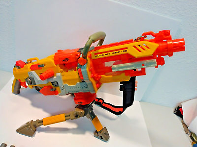 Nerf N-Strike Vulcan EBF-25 Blaster Gun with 2 Belts, 1 Tripod