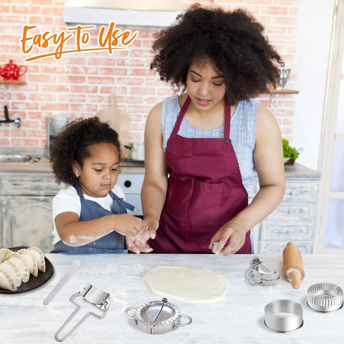 FantasyDay uitsteekvormen van hoogwaardig roestvrij staal, set van 3 knoedelfabrikanten, pierogie, raviolivormen, tortellini-vorm, ravioli-stempel, raviolisnijder, gebakgereedschap, dumplingmaker FantasyDay uitsteekvormen van hoogwaardig roestvrij staal, set van 3 knoedelfabrikanten, pierogie, raviolivormen, tortellini-vorm, ravioli-stempel, raviolisnijder, gebakgereedschap, dumplingmaker