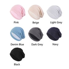 Satin Beanie Gray Hats for Women for sale
