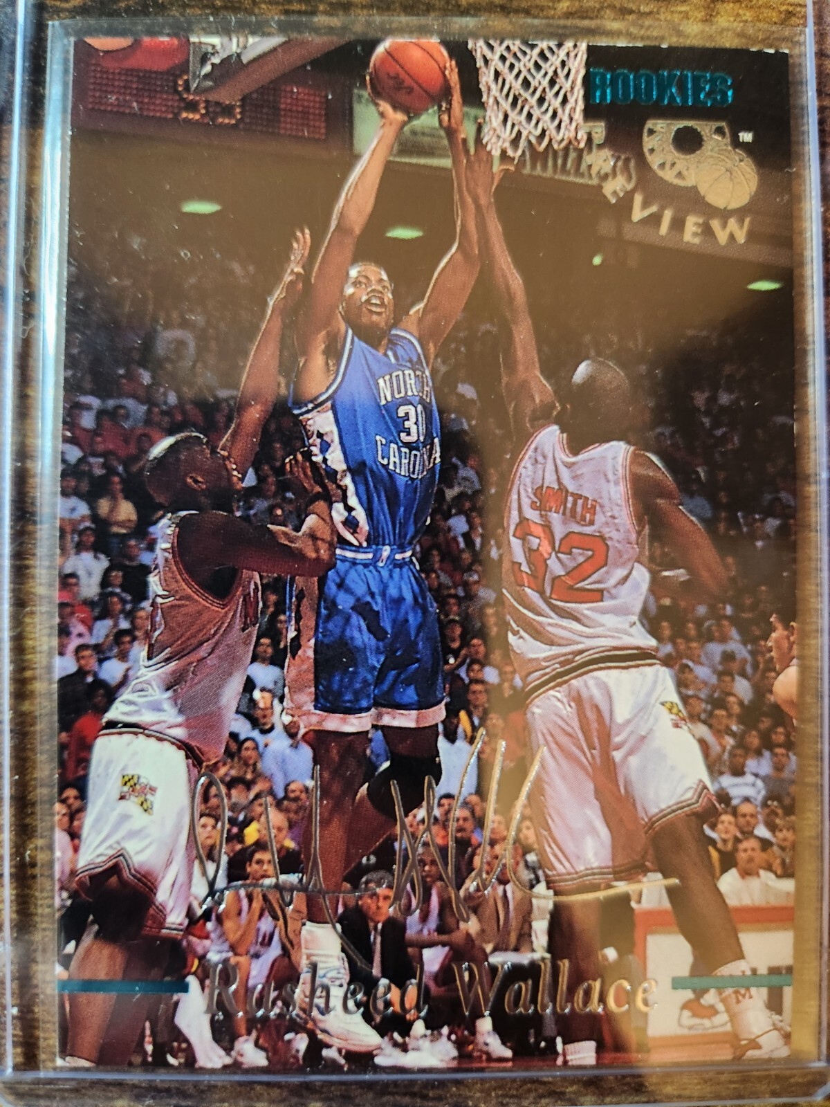1995 Classic Rookies Preview Rasheed Wallace Silver Signatures RC #RP4 UNC