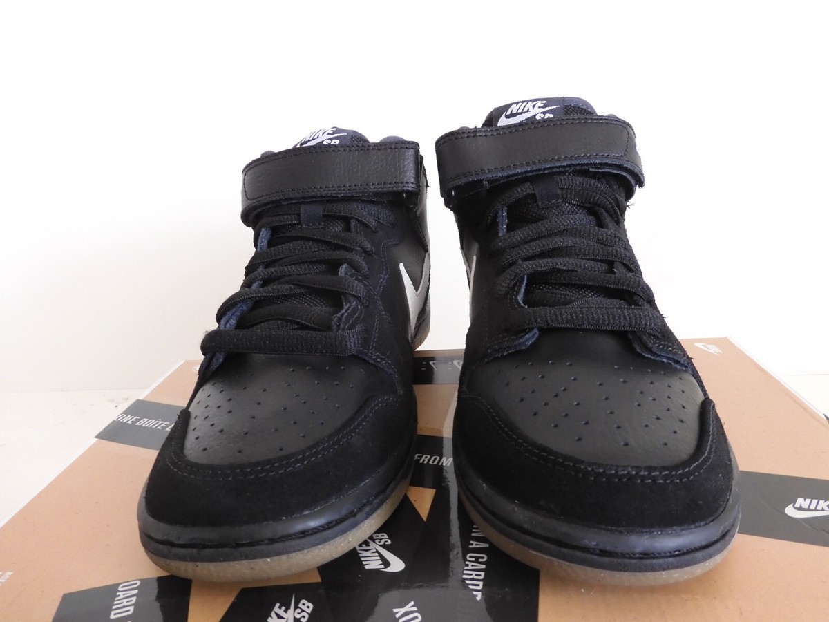 NIKE DUNK MID PRO SB BLACK-WHITE-ANTHRACITE SZ 8.5 