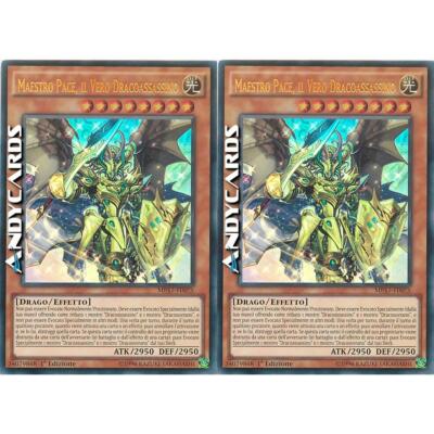 2x FRIEDENSMEISTER, DER WAHRE DRACHENMÖRDER   Ultra R   MP17 IT075   1Ed   YUGIOH!