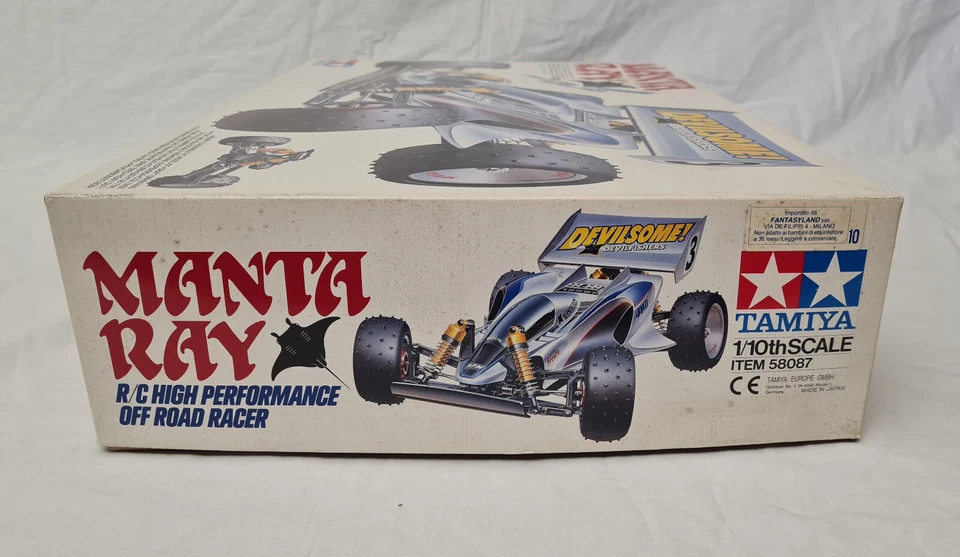 Tamiya Manta Ray 1:10 RC Off Road Racer 4WD 1990 - 58087 New Boxed Rare - Immagine 4 di 4