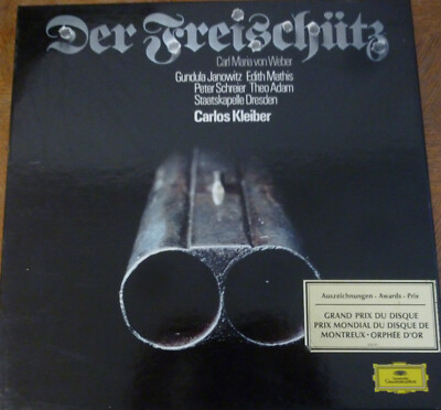 WEBER der freischutz GUNDULA JANOWITZ - EDITH MATHIS - CARLOS KLEIBER /   DG 