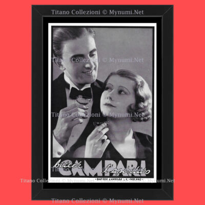 30er Jahre * Original Werbung ''Campari - DAVIDE CAMPARI & C, MILANO, Bitter