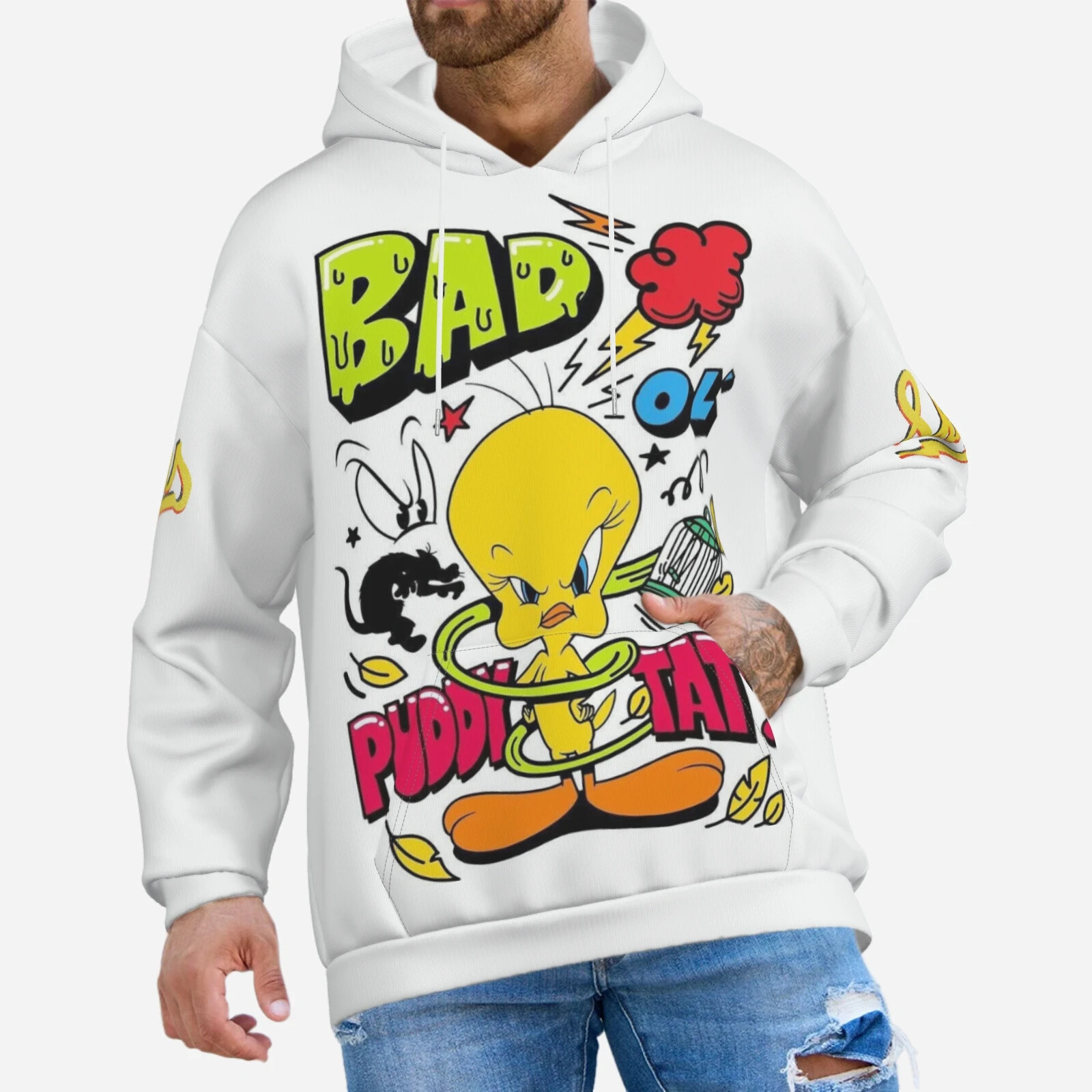 Sudadera con capucha Skater Punk Tweety