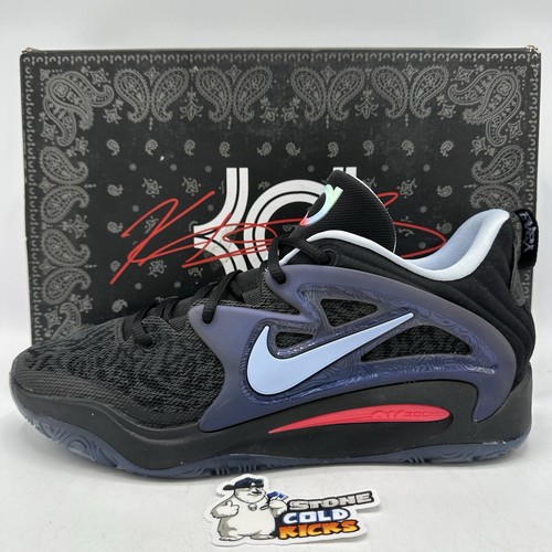 Nike KD15 Maryland Roots Black Blue Size 10 DC1975-004 KD Left Shoe ...
