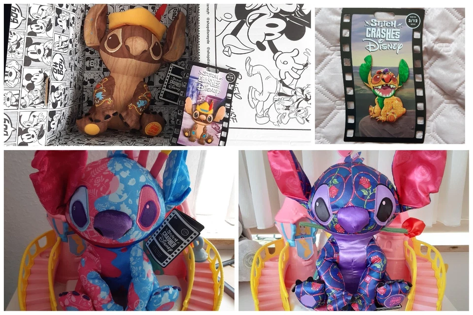 Disney Stitch Crashes Plüschtiere, Pin 1/12, 3/12, 5/12, 7/12 frei Auswahl *NEU* - Bild 1 von 1
