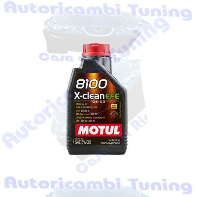 1 Liter Motoröl Auto Motul 8100 X-CLEAN XCLEAN EFE 5W-30 100% Synthetisch