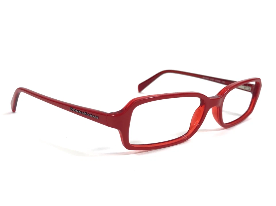Monturas para gafas Donna Karan DK1519 3137 rojo brillante rectángulo borde completo 51-16-135 Foto 2 de 4