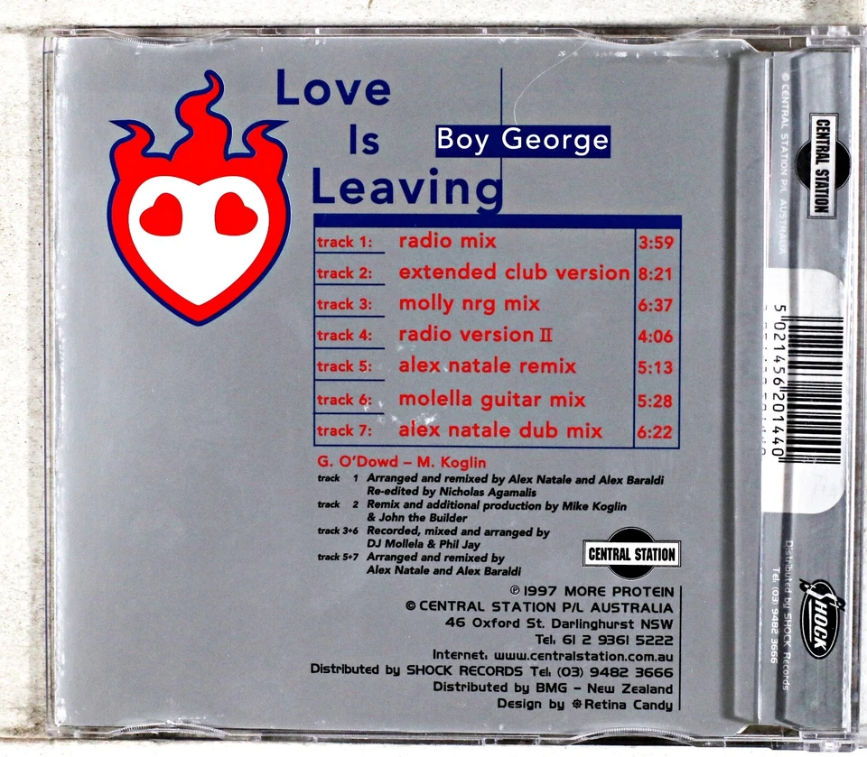 Boy George - Love Is Leaving (CD 1997) Foto 2 de 3
