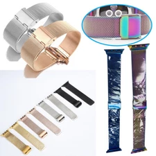 Milanese Loop Band iwatch Strap For Apple Watch 7 6 5 4 3 2 38 42 40 44 41 45 mm