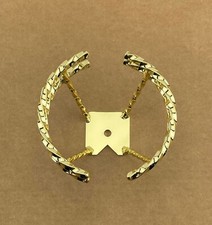 4 Long Vintage Lowrider Half Double Twisted Straight Steering Wheel In Gold.