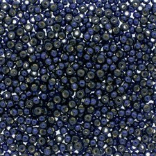 Miyuki Seed Beads 11/0 Silver Lined Dk Blue 11-4282 Glass Duracoat Navy Blue24g