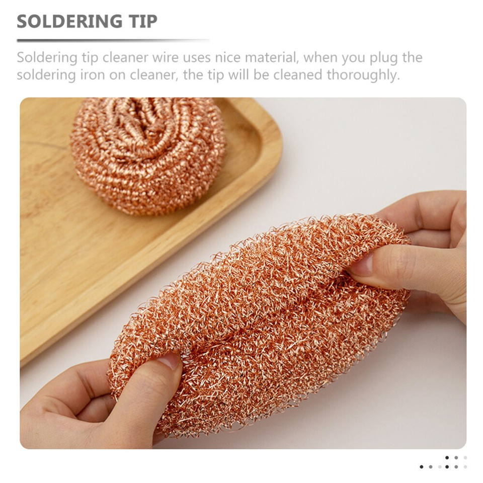 5pcs Soldering Tip Cleaners Iron Wire Balls for Cleaning Soldering Iron