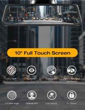 Universal Front and Rear Dash Cam 1440p front 1080p rear GPS Audio full color