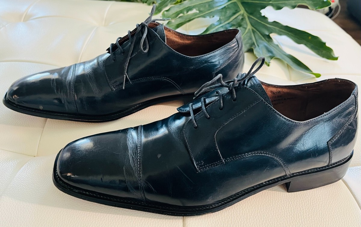 Fratelli Cap-Toe Tie Navy Size: Men display picture 2