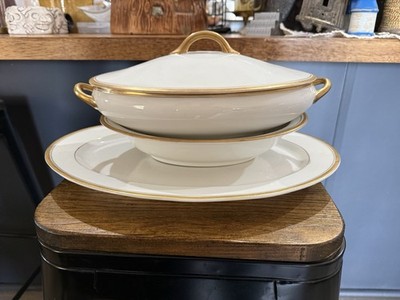 Old Colony China with Stunning Gold Trim, 3 In Set