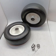 13X5.00-6 Flat-Free Lawn Mower Tire & Wheel Set of 2, Zero-Turn Mower Front Tire