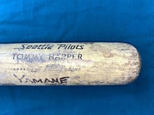 1969 Seattle Pilots Baseball Bat / Sicks' Stadium SGA / Mike Hegan - (marked)