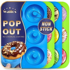 Non-Stick Silicone Donut Mold Set - Heat Resistant, BPA Free, Dishwasher Safe 4