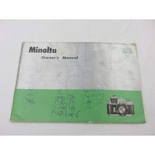 Vintage Minolta SR-3 Owner's Manual and SR-1 SR-3 Supplemental Brochure Japan
