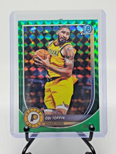 Obi Toppin 2025-26 Bowman Chrome Variations #BCV162 Green Geometric #/99 PACERS