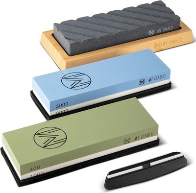 Chefs & Woodworkers: Dual-Grit Whetstones 400/1000 & 3000/8000,