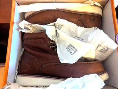 Timberland Men's PRO Wedge 6'' Moc-Toe Work/dress Boots Brown leather Size 12