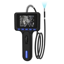 Industrial Endoscope 2.8" Borescope Inspection Snake Camera 2-Way 210° 6.25mm