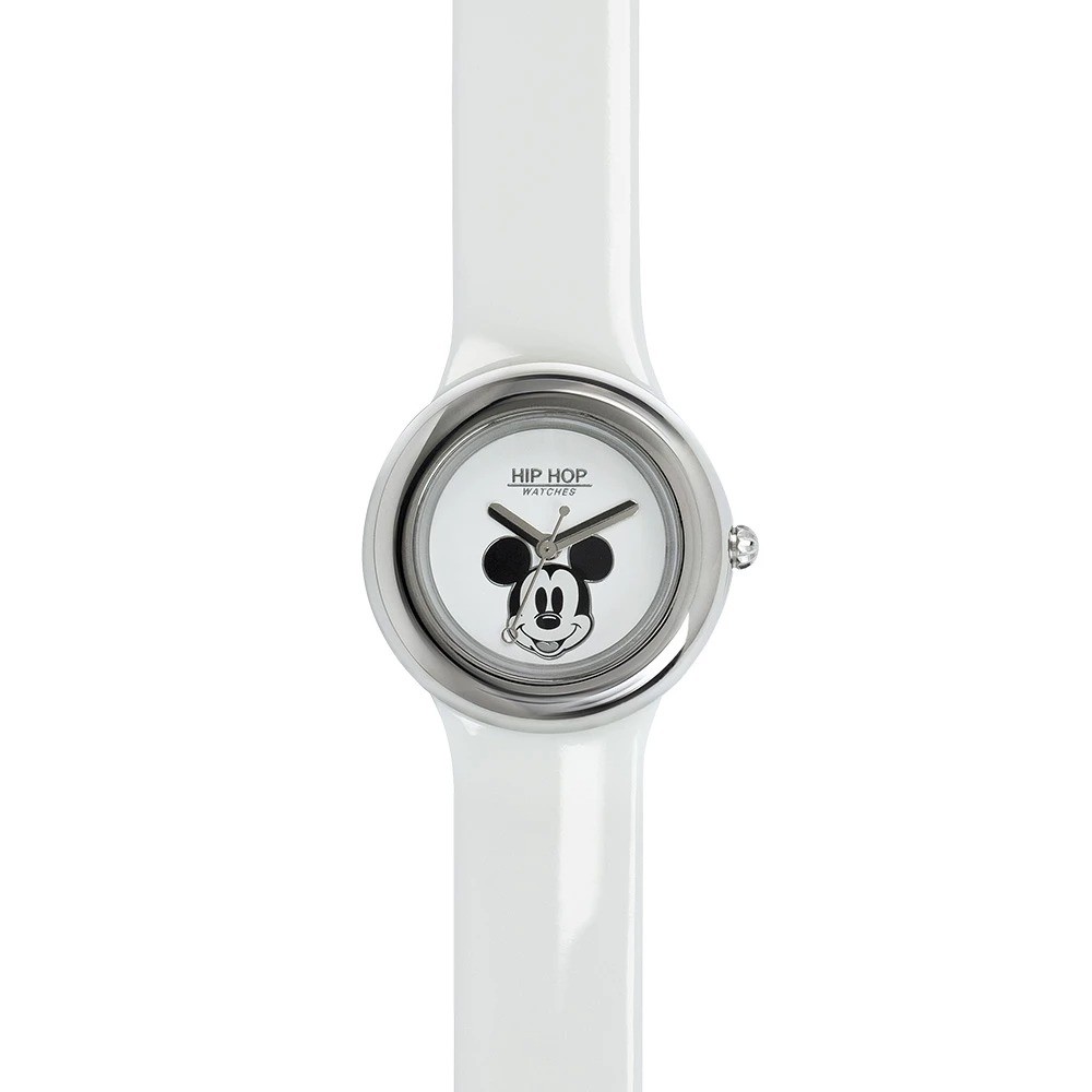 Wristwatch HIP HOP MICKEY METAL HWU0920 Small 32mm Silicone White Mickey Mouse