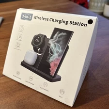 3In1 Wireless Charger Charging Stand For Samsung S24 S23 Galaxy Watch 7 6 5 Buds