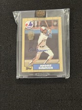 2021 Topps Archives #345 Andre Dawson 1987 Topps Buyback Auto 1/1  HOF